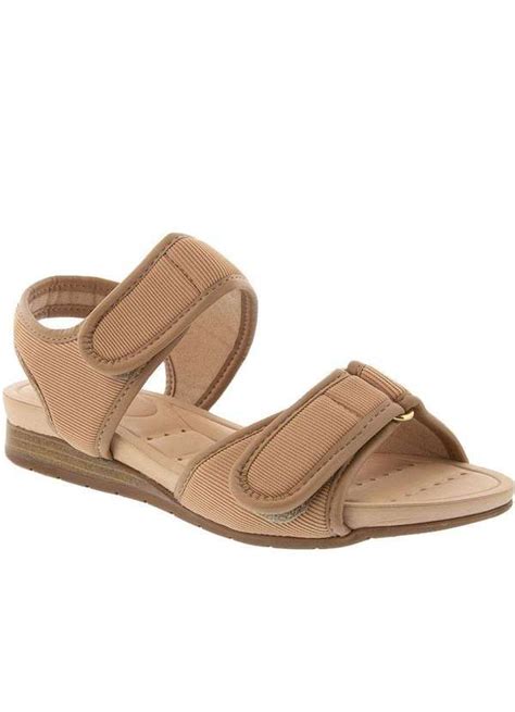 Modare Ultraconforto Sandália Modare Ultraconforto Anabela Tiras Tecido Nude Nude