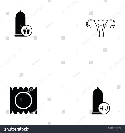 Safe Sex Icon Set Stock Vector Royalty Free Shutterstock