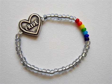 Gay Pride Jewelry LGBTQ Queer Jewelry Elastic Beaded Etsy