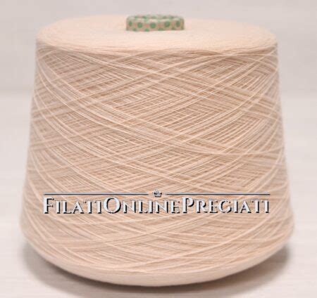 WS122bc Filato In Puro Cashmere Biagioli Modesto Colore Bianco Cipria