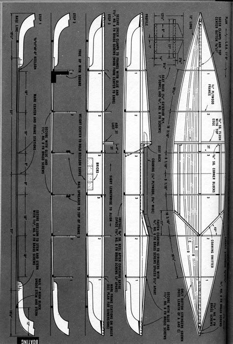 Free Boat Plans From Science And Mechanics Self Build Boat Plans
