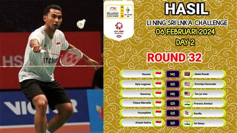 Hasil Badminton Sri Lanka International Challenge Hari Ini Tommy