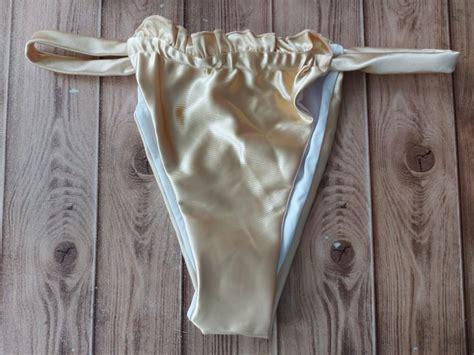 Silk Micro Triangle Thong Bikini Swimsuit Women S Fashion Swimwear Bikinis Swimsuits On