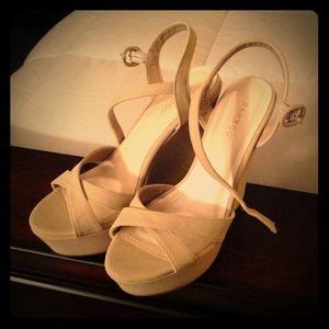 BAMBOO Shoes Bamboo Nude Platform Wedge Sandals Poshmark