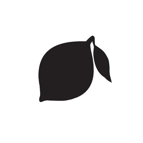 Premium Vector Vector Black Sketch Lemon Silhouette