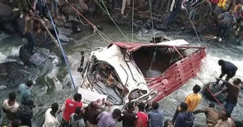 Ethiopia Truck Crash Dozens Die After Truck Plunges Into River In