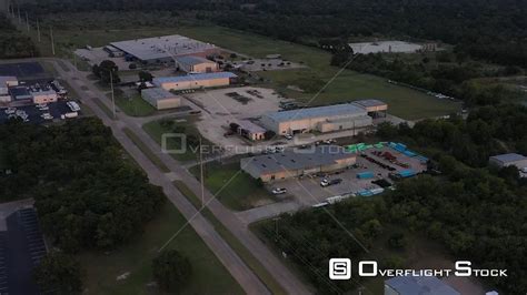 Overflightstock™ Commercial Buildings And Streets Bryan Texas Usa