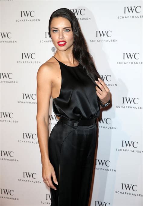 Adriana Lima Wears A Sexy Black Dress And Red Lipstick PS Latina