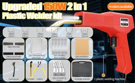Upgraded W Plastic Welder Bumper Repair Kit In Plastic Welding Kit Pcs Hot Staples