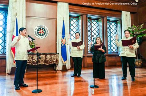 JUST IN President Ferdinand R Marcos Jr Administers The Oath Taking