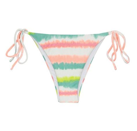Tie Dye Stripe Side Tie Brazilian Bikini Bottom Bottom Revelry Ibiza
