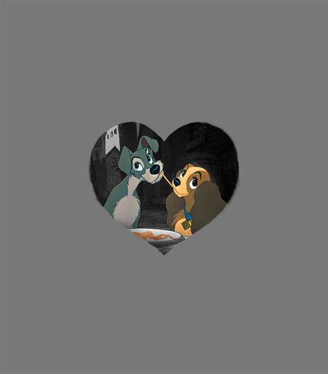 Disney Lady And The Tramp Last Kiss Digital Art By Sean Fajar Fine