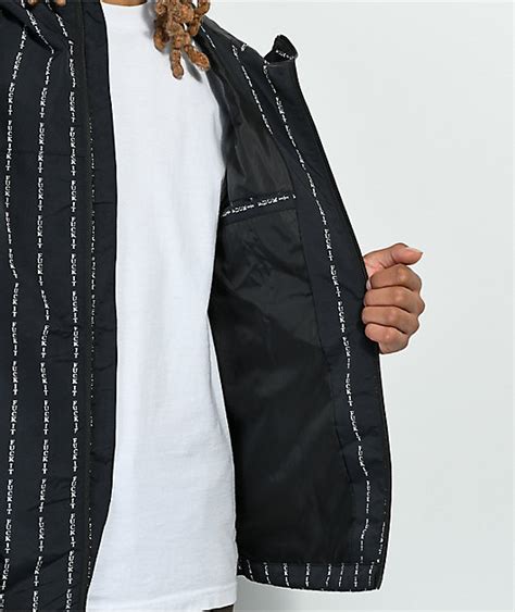 HUF Fuck It Black Windbreaker Jacket Sale Online Unique Style Sale At Menswearsales