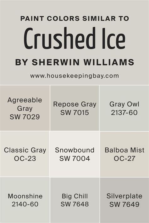 Colors Similar To Crushed Ice Sw By Sherwin Williams Crushed Ice