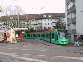 Tram Basel Ch Netz Haltestelle Riehen Grenze