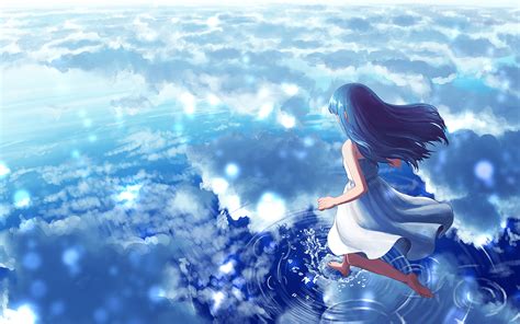 Anime Water Wallpapers Top Free Anime Water Backgrounds Wallpaperaccess