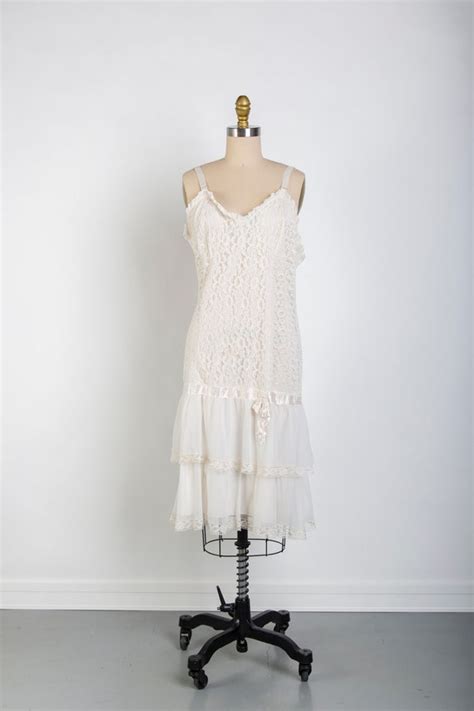 Ethereal Boudoir Lingerie Dress Nightgown Medium Embr Gem