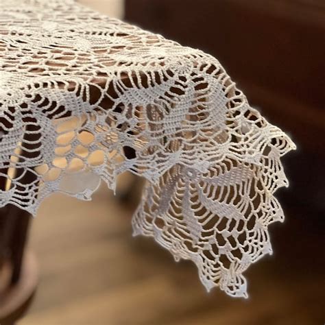 Crochet Table Cloth Etsy