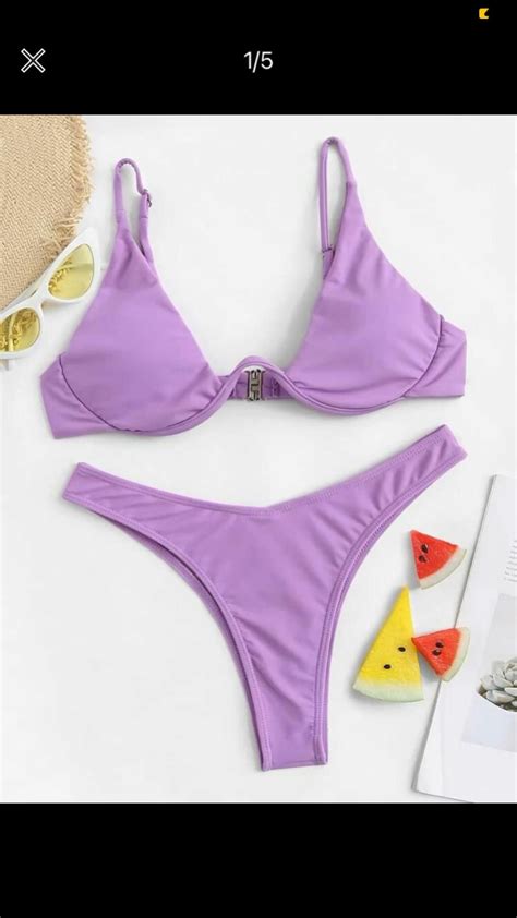 Triangle High Cut Bikini Swimsuit Lilac Purple Artofit