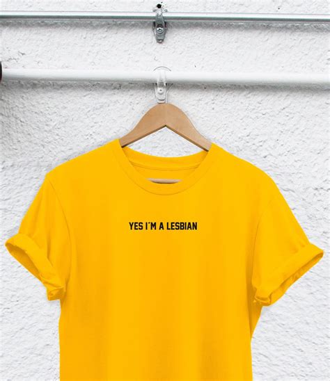 Yes I M A Lesbian Shirt I M Lesbian Shirt Unisex Etsy UK