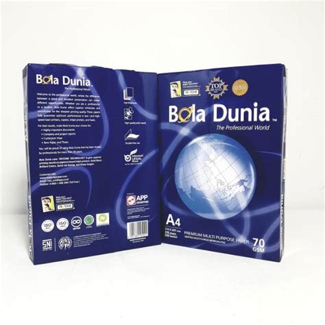Jual Kertas Hvs A4 70 Gram A4 80 Gram Hvs Polio F4 70 Gram Bola Dunia