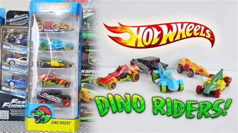 Hot Wheels 2017 Dino Riders 5 Pack Opening!! (Opening my Brother's Cars ...