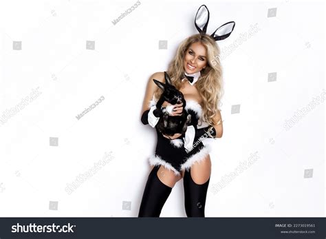 Sexy Blonde Woman Dressed Easter Bunny Stock Photo 2273019561 Shutterstock