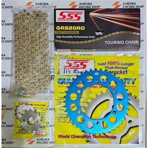 Jual Gear Set Sss Blue Ninja 250 Old Ninja 250 Fi Z 250 And Rantai