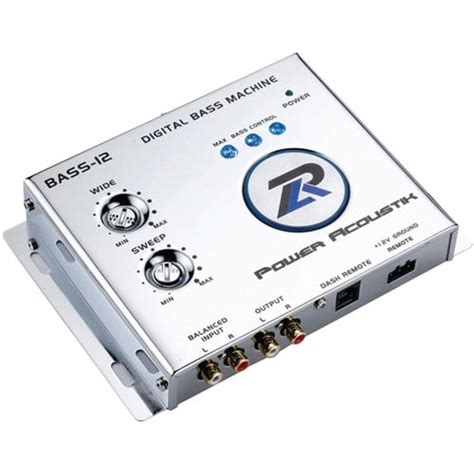 Power Acoustik Bass-12 Digital Bass Machine with Chrome Finish and ...