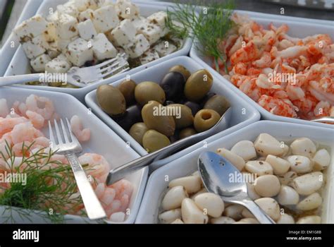 Buffet platter with hors d'oeuvres Stock Photo - Alamy