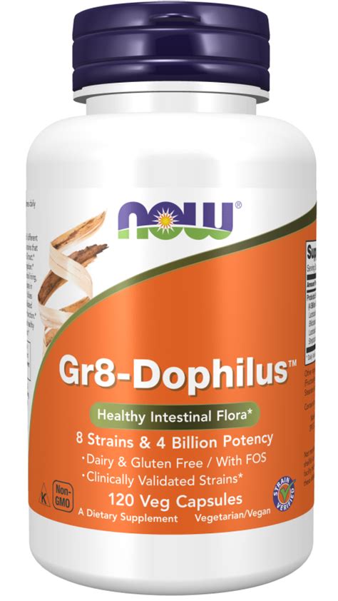 Gr8 Dophilus | Healthy Intestinal Flora | NOW Supplements