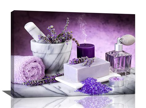 Lavender Bathroom Decor Bathroom Accessory Set 6 Piece, Purple Karaz