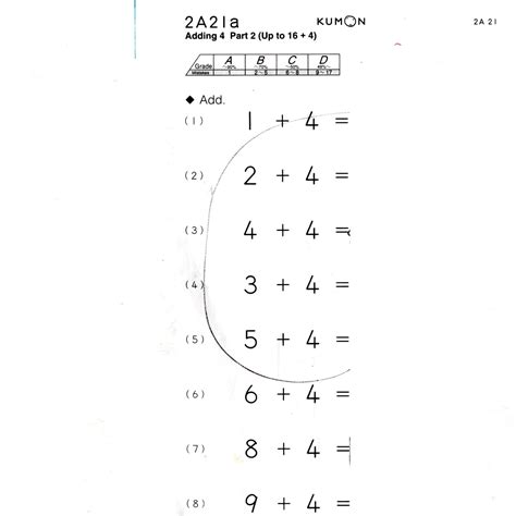 Kumon Worksheets For Kindergarten 1