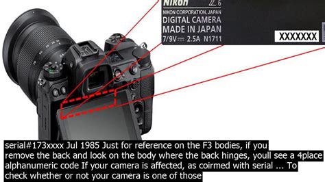 Serial Number Check Nikon Check Carefully For Any Errors In Spelling And That The Serial N Youtube