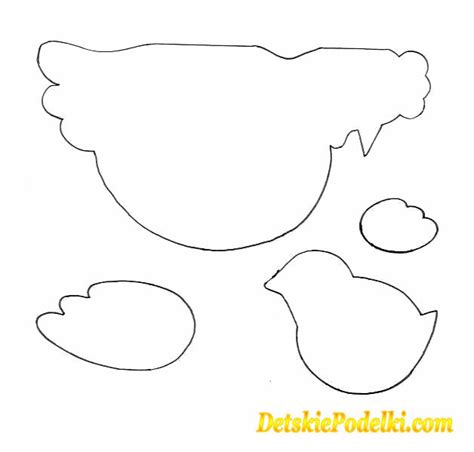 Поделка курочка из бумаги