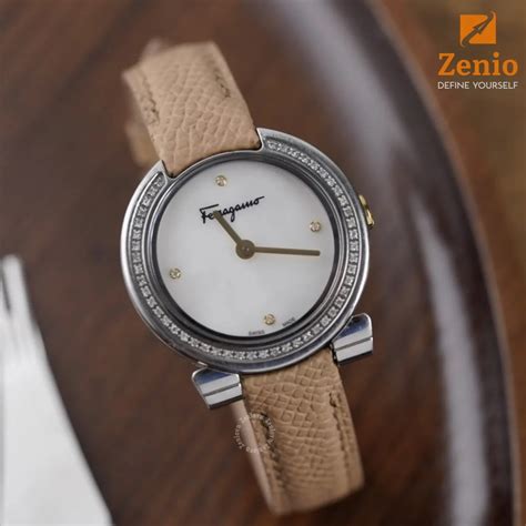 Dây đồng hồ Salvatore Ferragamo Gacini Dây Da Epsom Màu Nude Dây da đồng hồ chất lượng