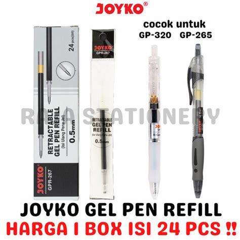 Promo Joyko Gel Pen Refill Isi Ulang Pen Joyko Gp Gpr Box