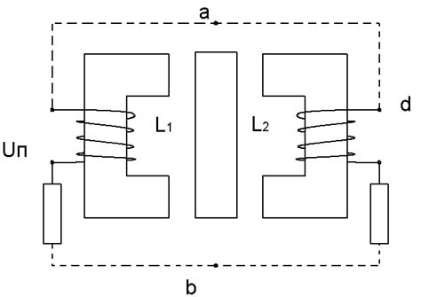 Индуктивный дифференциальный датчик (с измеряемым зазором)