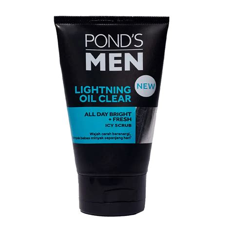 Buy Pond S Men Lightning Oil Clear Icy Scrub 100g Online In Pakistan