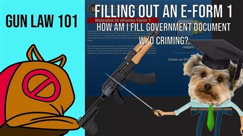 Gun Law How To Fill Out An Atf Form Online To Register A Braced