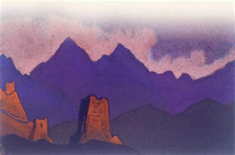 Himalayas. Monastery. - Nicholas Roerich - WikiArt.org