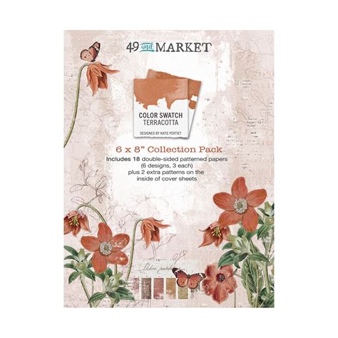 Color Swatch Terracotta 12x12 Paper Collection Pack - 49 and Market