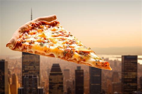 premium photo  slice  pizza   gooey cheese pull stretching
