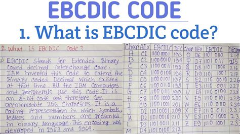 Ebcdic Code Kya Hai In Hindi What Is Ebcdic Code Binary Coding Methods