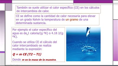 Energia Interna Capacidad Calorifica Y Calor Especifico En El Sistema