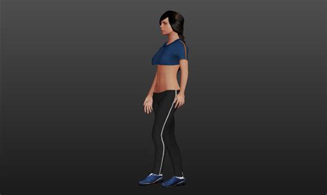 Francy Character Nude D Model TurboSquid