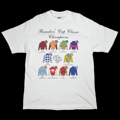 Vintage Vintage 90's BREEDERS CUP Classic Champions Horse Race | Grailed