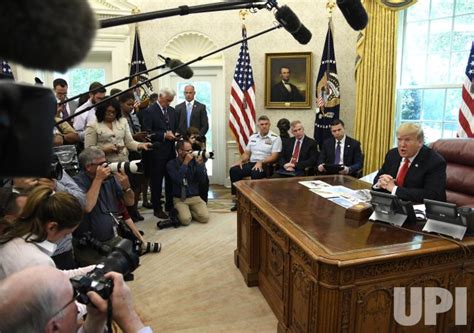 Photo President Trump Is Briefed On Hurricane Dorian Wap20190904511