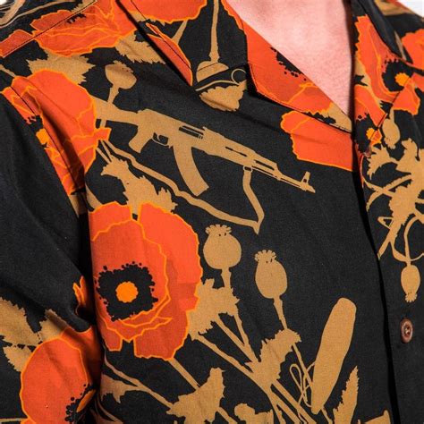 Aloha Shirt Poppies Of War