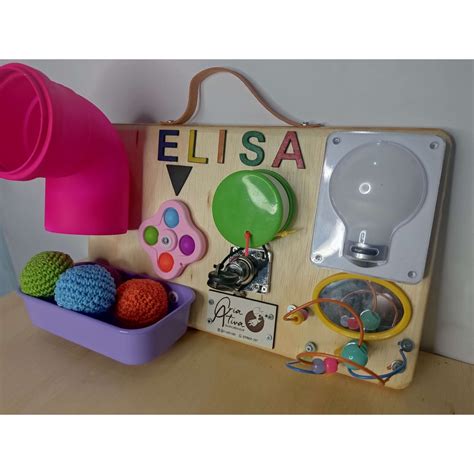 Painel Sensorial Montessori Placa De Atividades Busy Board No Elo Hot